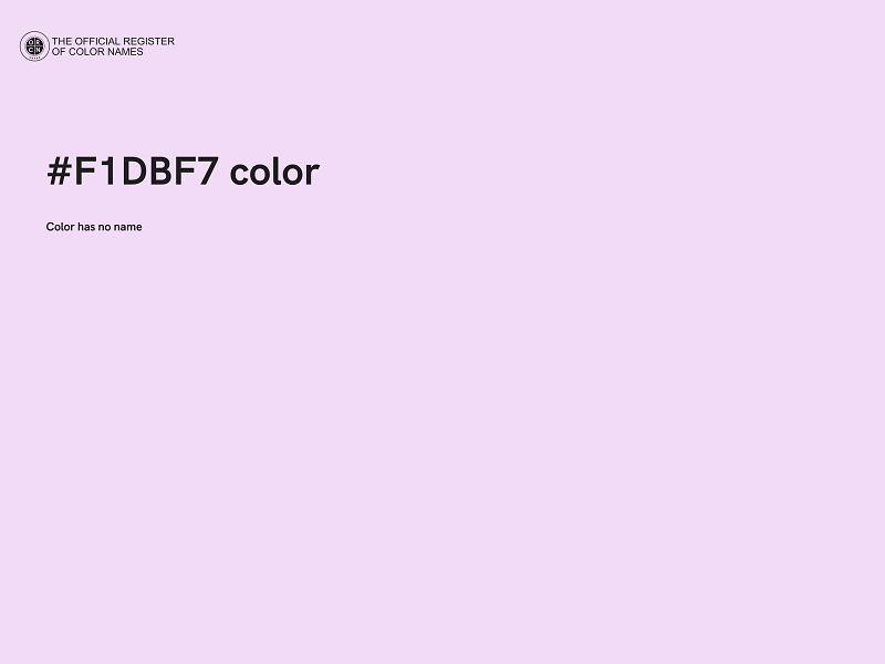 #F1DBF7 color image