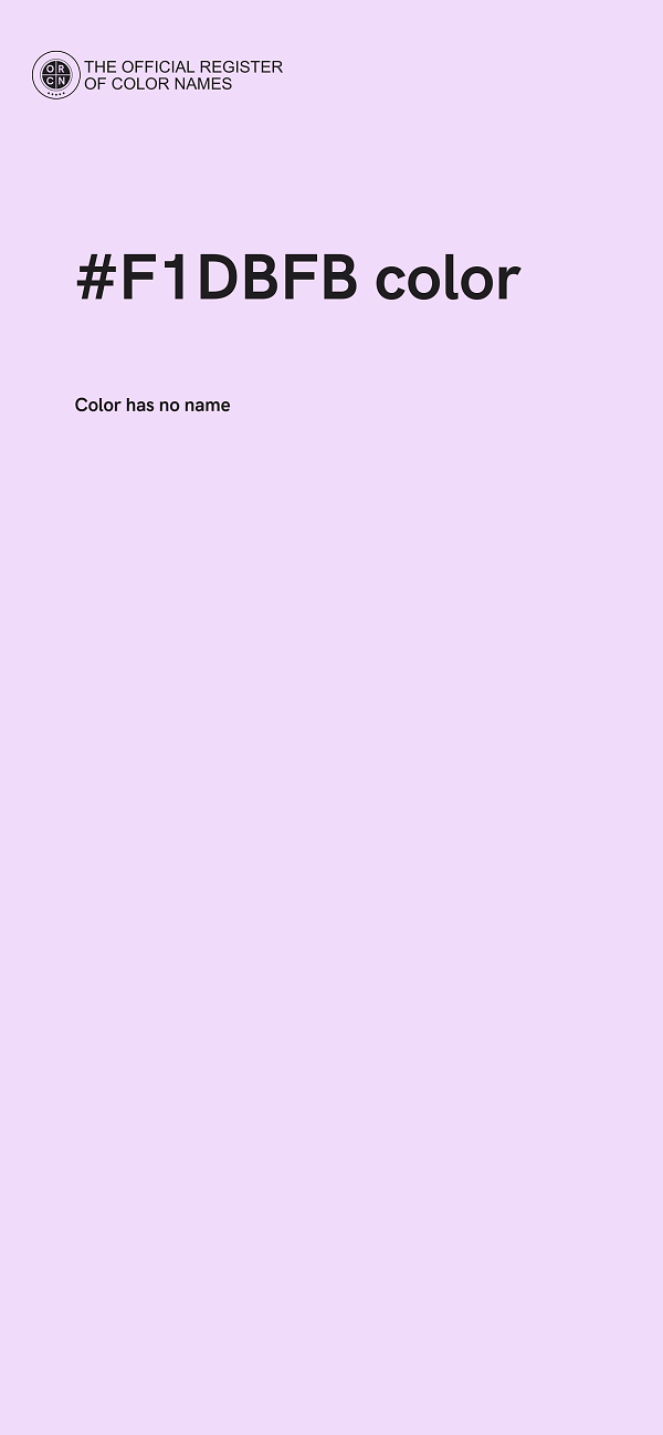 #F1DBFB color image