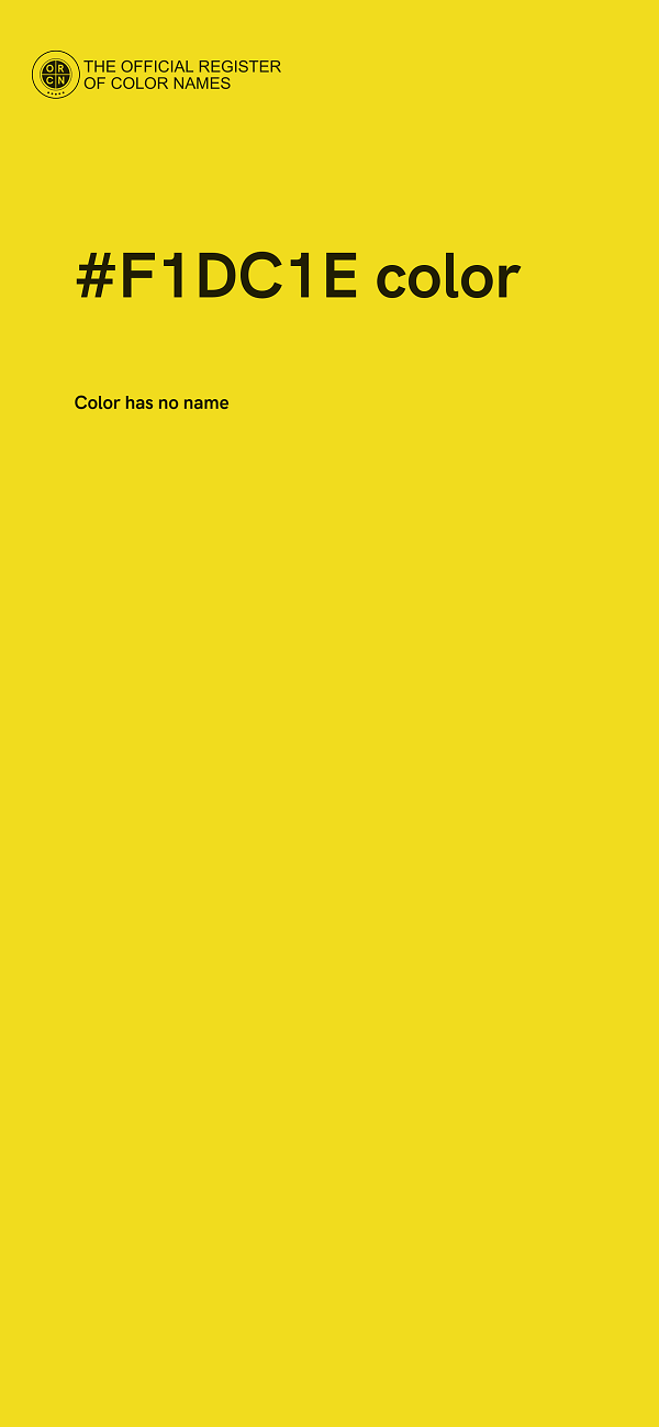 #F1DC1E color image