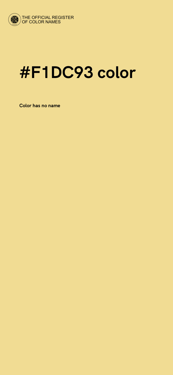 #F1DC93 color image
