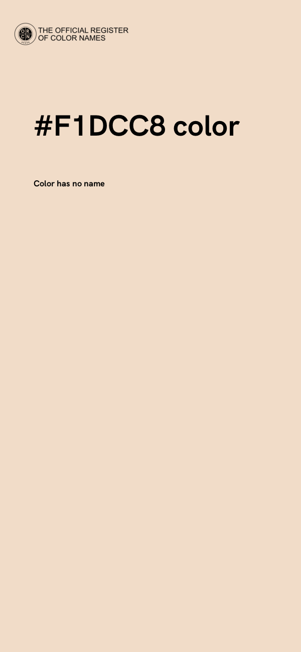#F1DCC8 color image