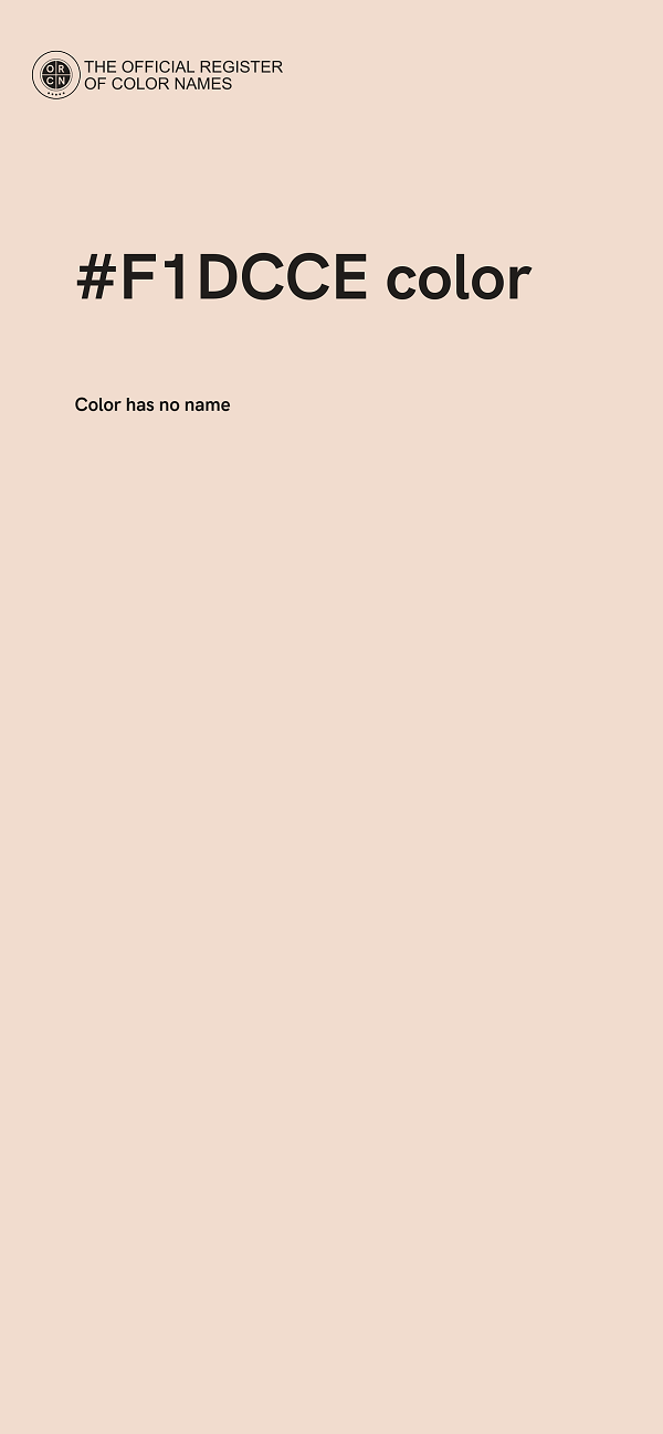#F1DCCE color image