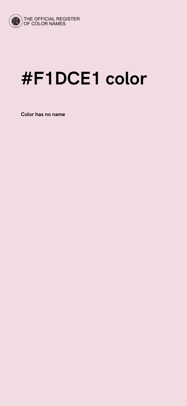 #F1DCE1 color image