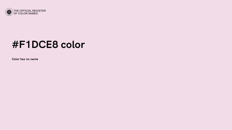 #F1DCE8 color image