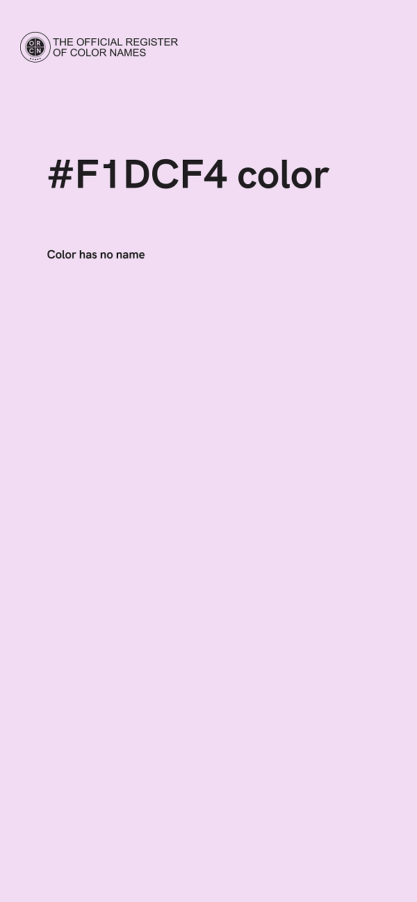 #F1DCF4 color image