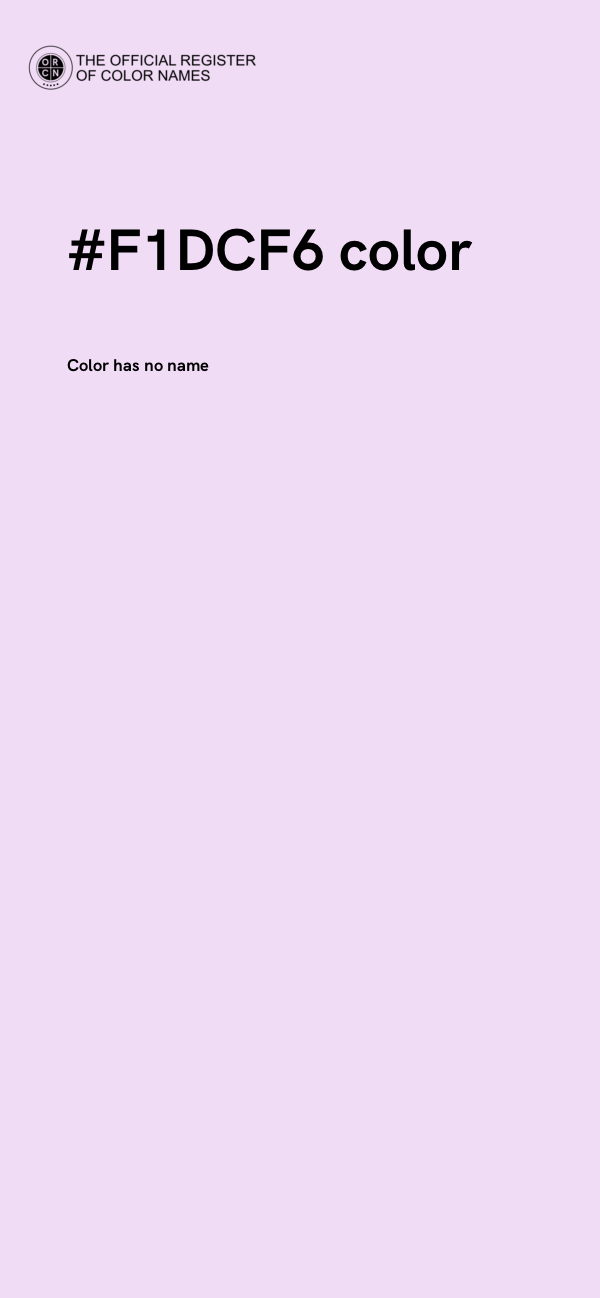#F1DCF6 color image