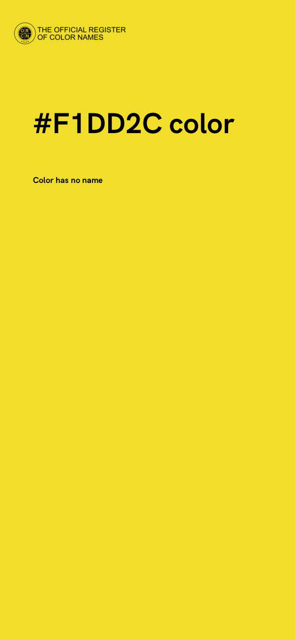 #F1DD2C color image