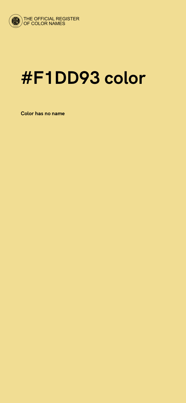 #F1DD93 color image