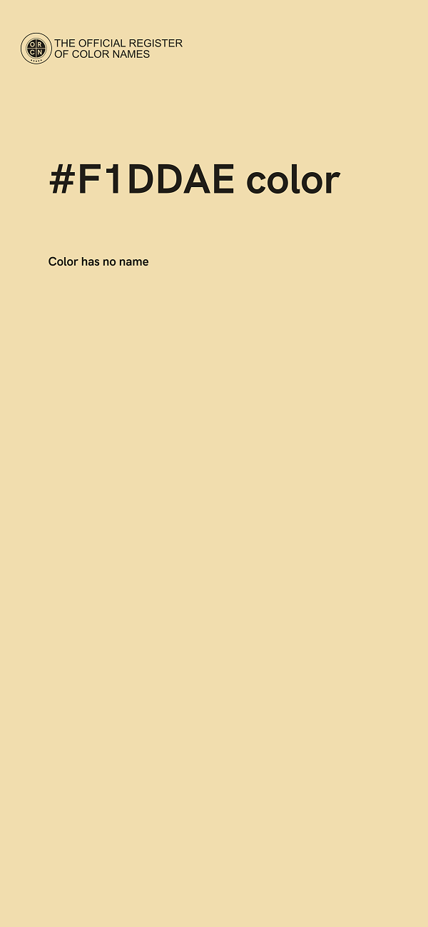 #F1DDAE color image