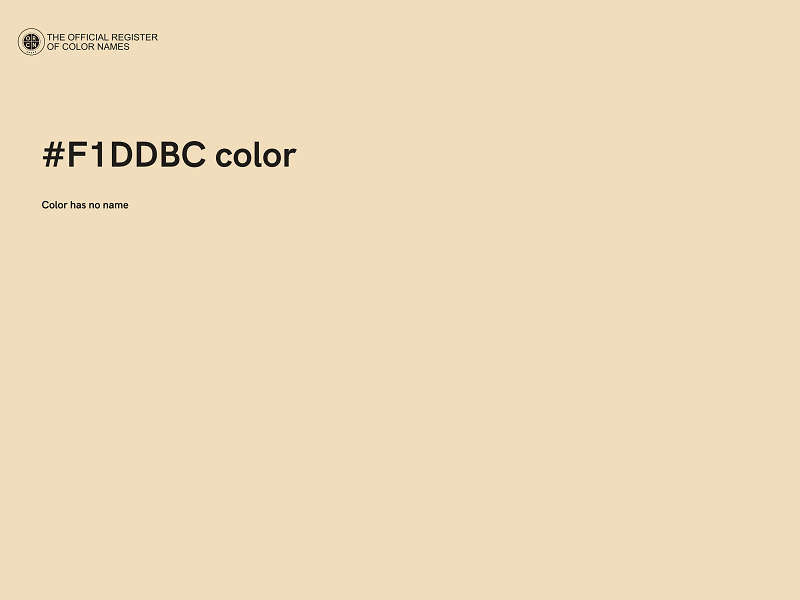 #F1DDBC color image