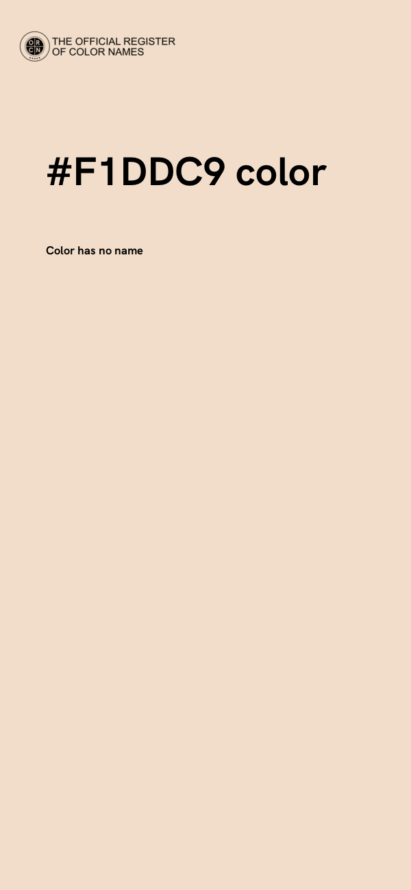 #F1DDC9 color image