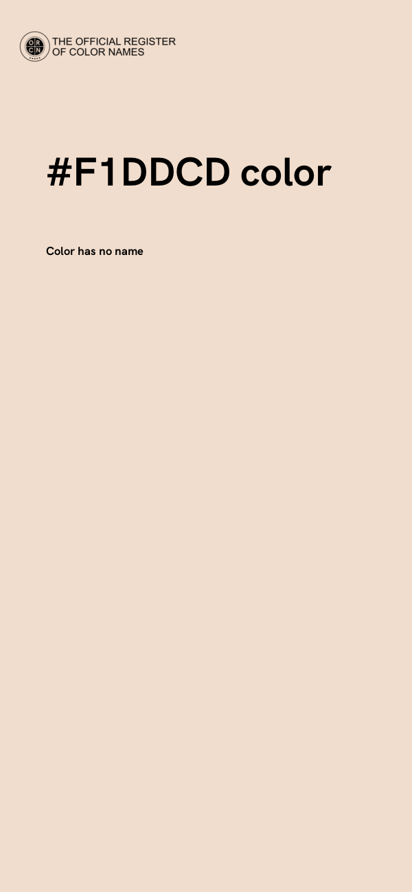 #F1DDCD color image