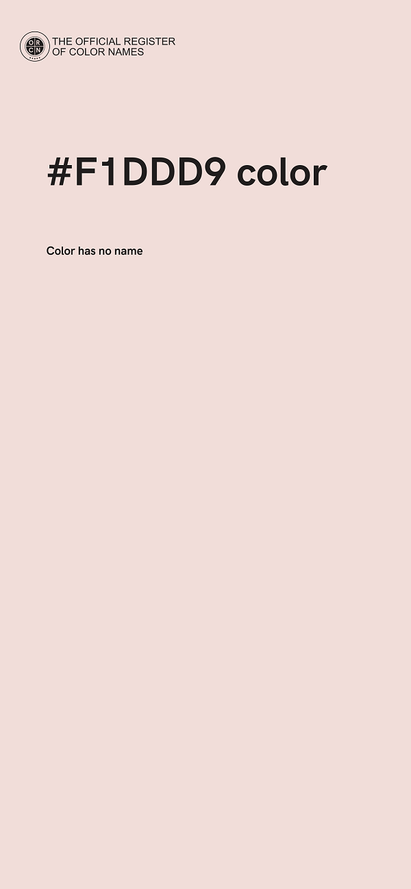 #F1DDD9 color image