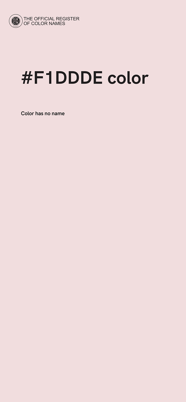 #F1DDDE color image