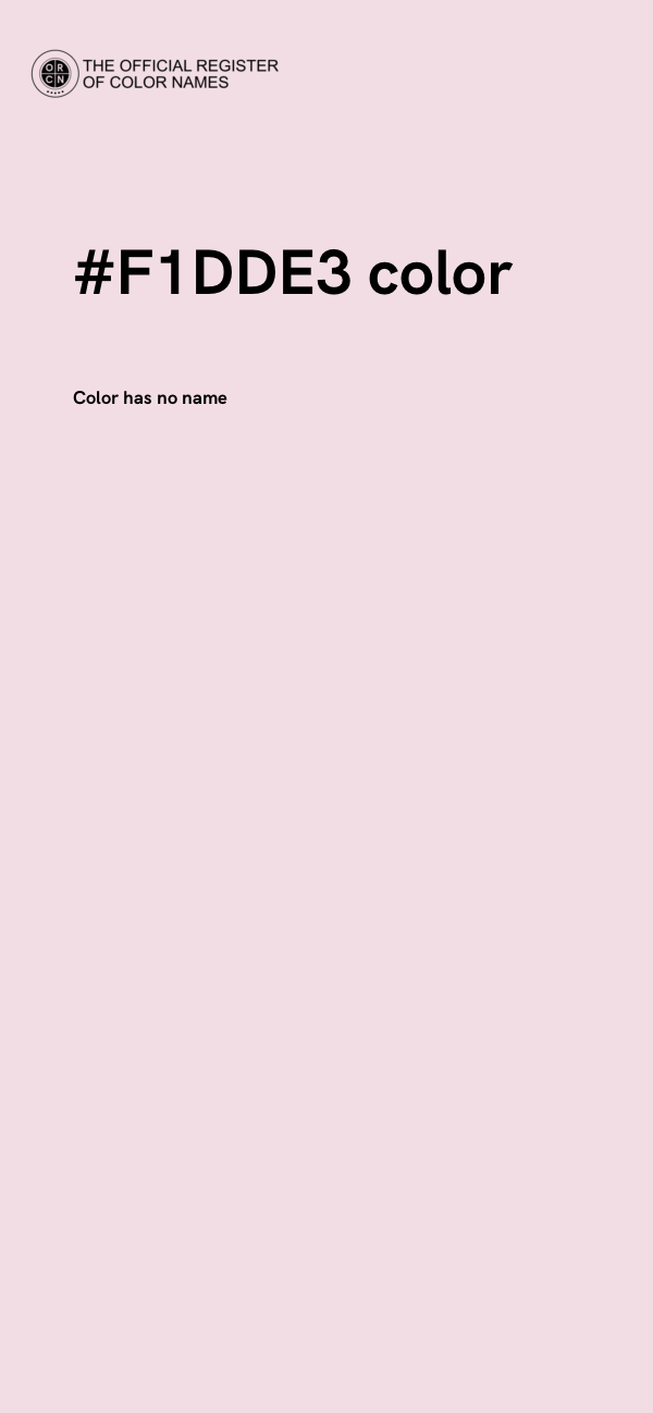 #F1DDE3 color image
