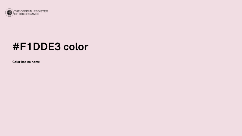 #F1DDE3 color image