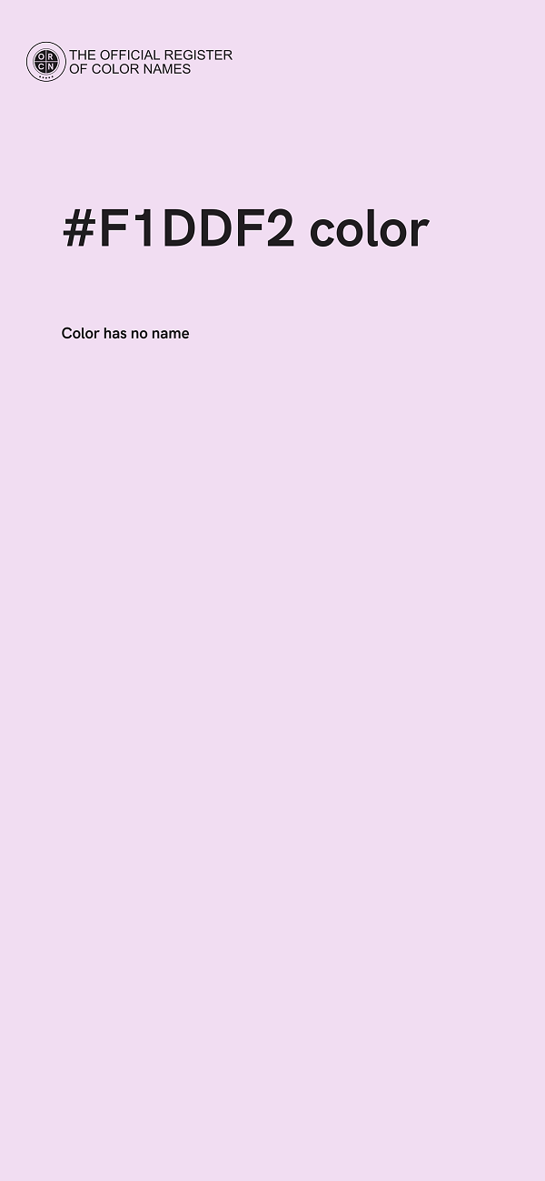 #F1DDF2 color image