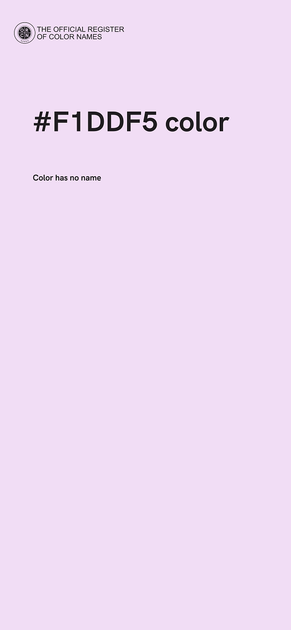 #F1DDF5 color image