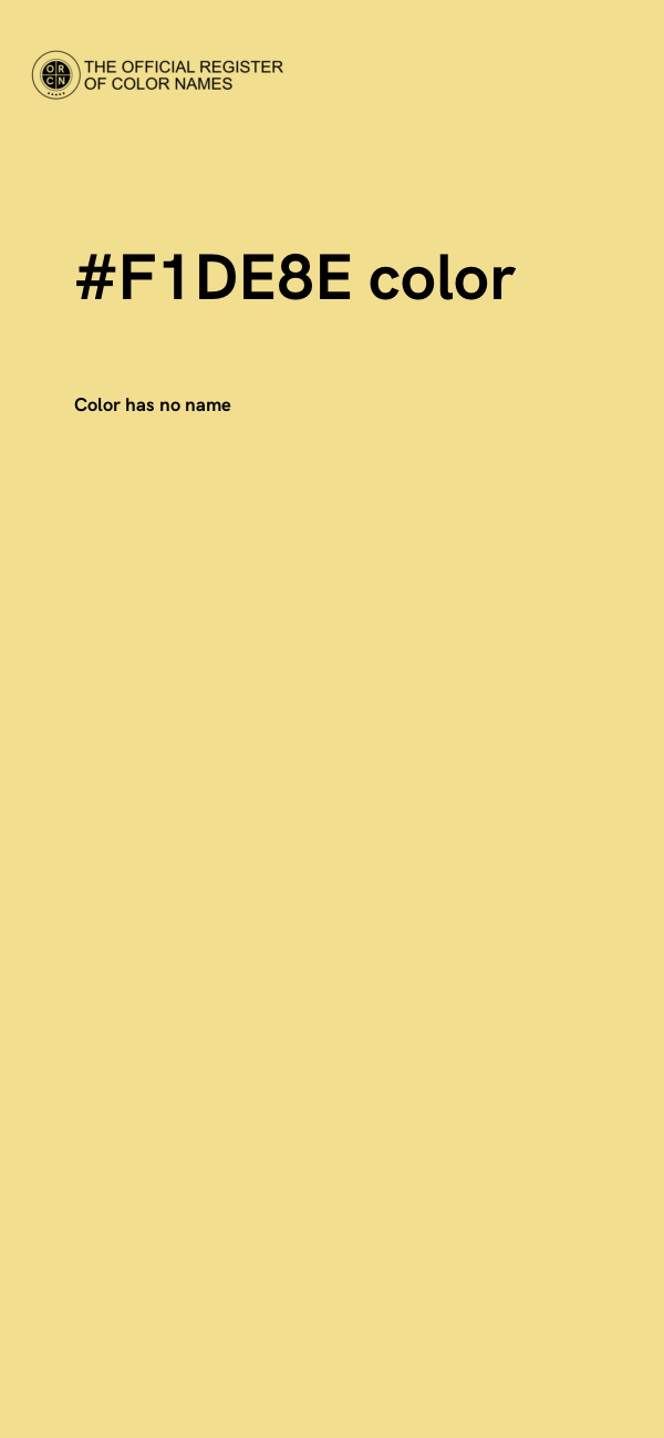 #F1DE8E color image