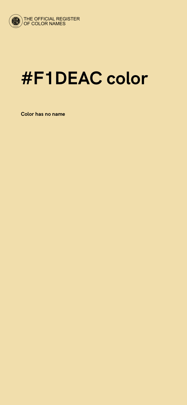 #F1DEAC color image