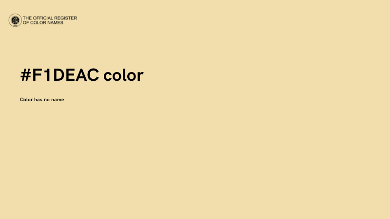#F1DEAC color image