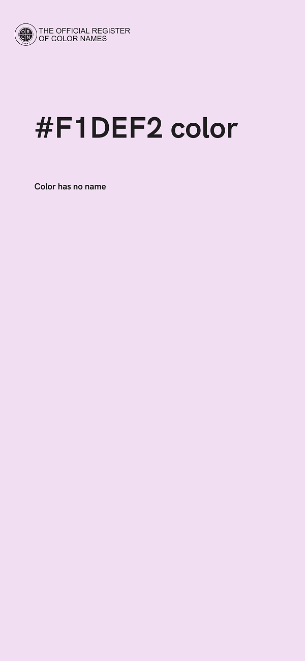 #F1DEF2 color image