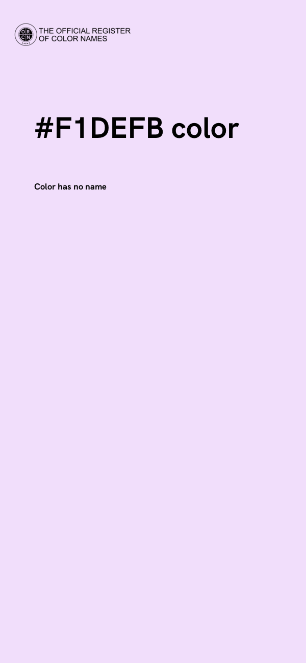 #F1DEFB color image