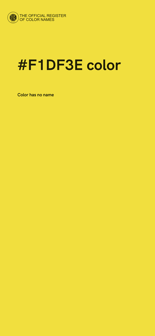 #F1DF3E color image