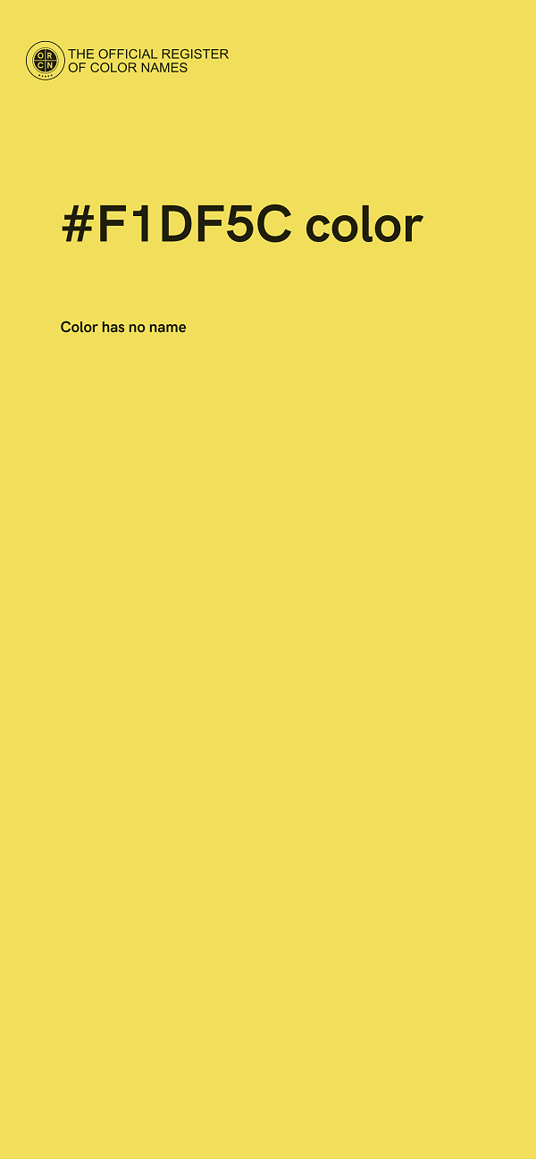 #F1DF5C color image