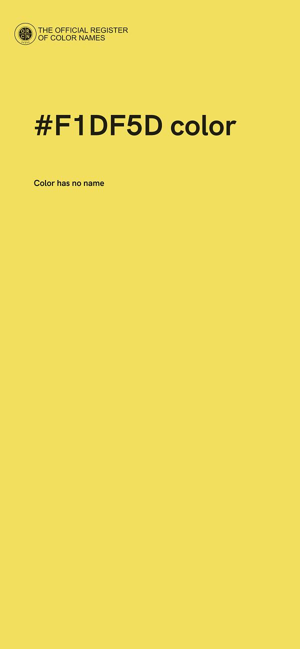 #F1DF5D color image