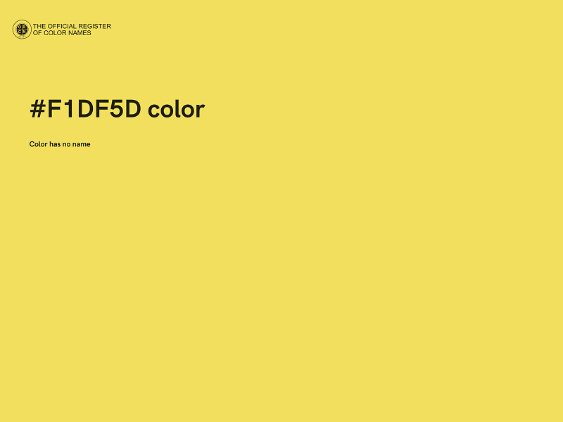 #F1DF5D color image