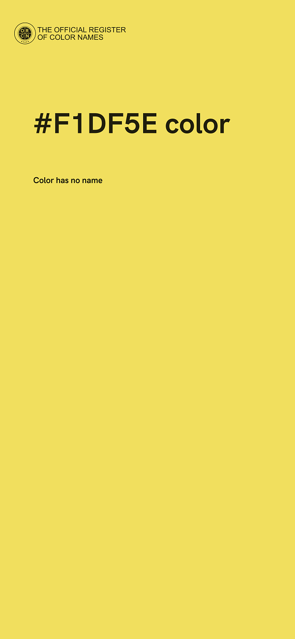 #F1DF5E color image