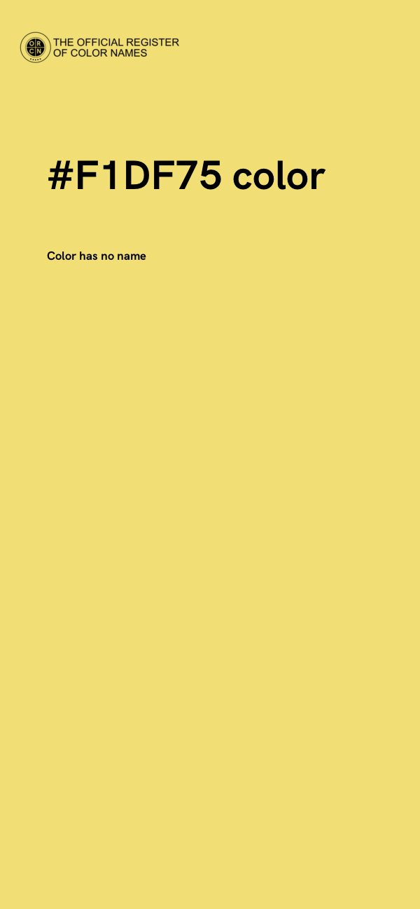 #F1DF75 color image