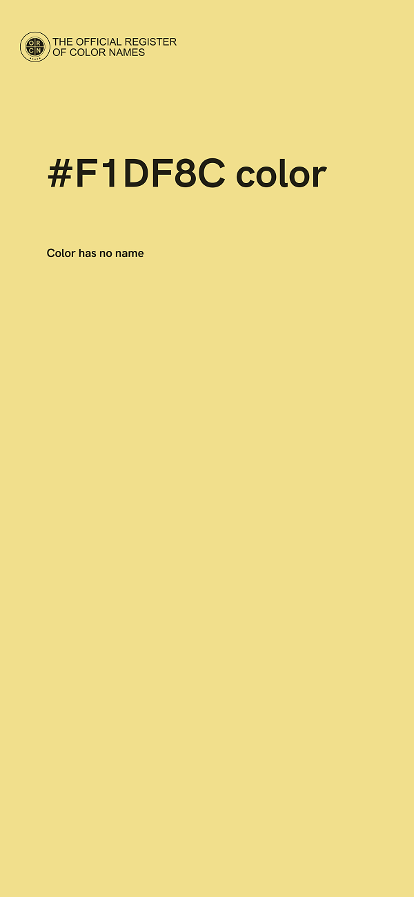 #F1DF8C color image