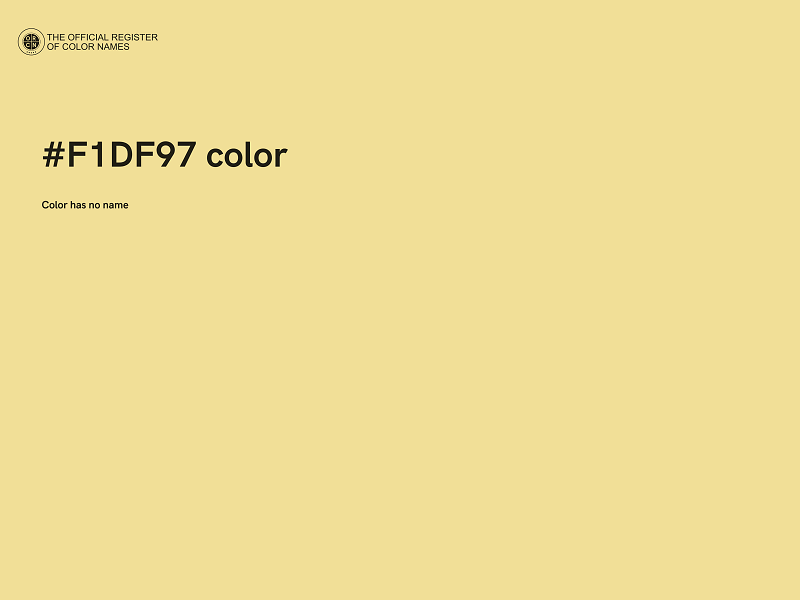 #F1DF97 color image