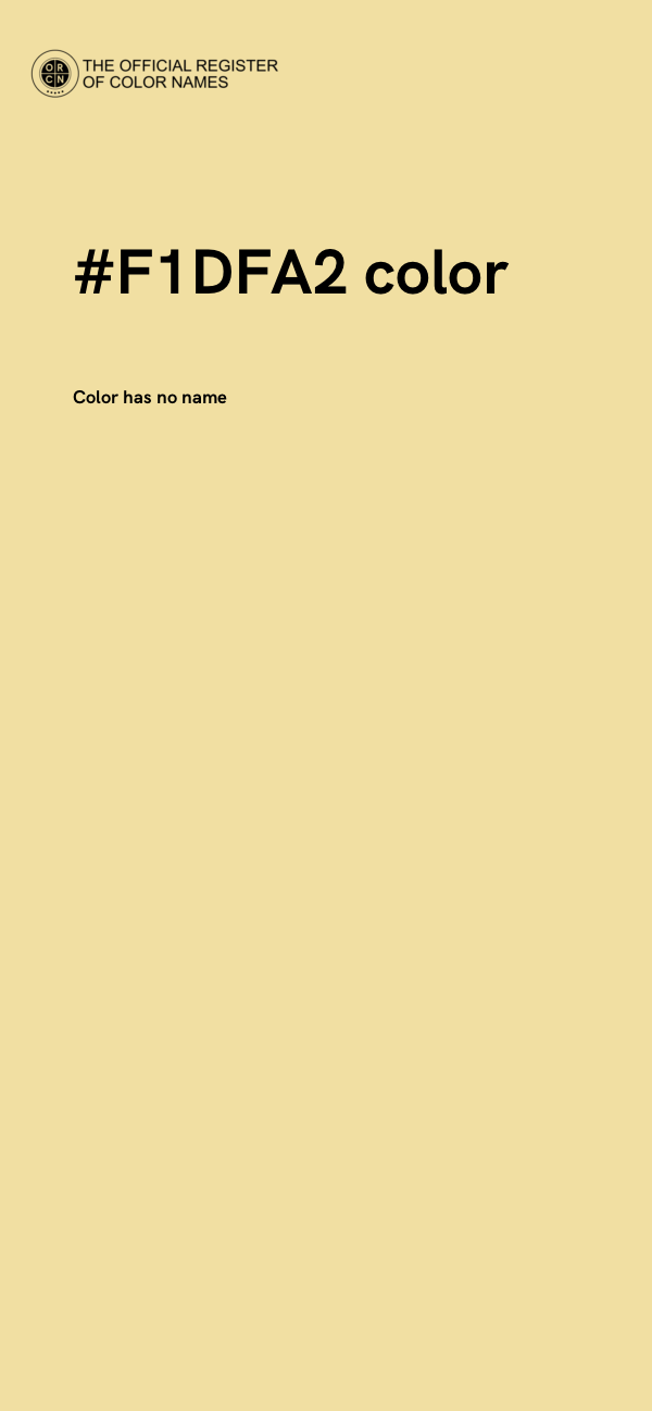 #F1DFA2 color image
