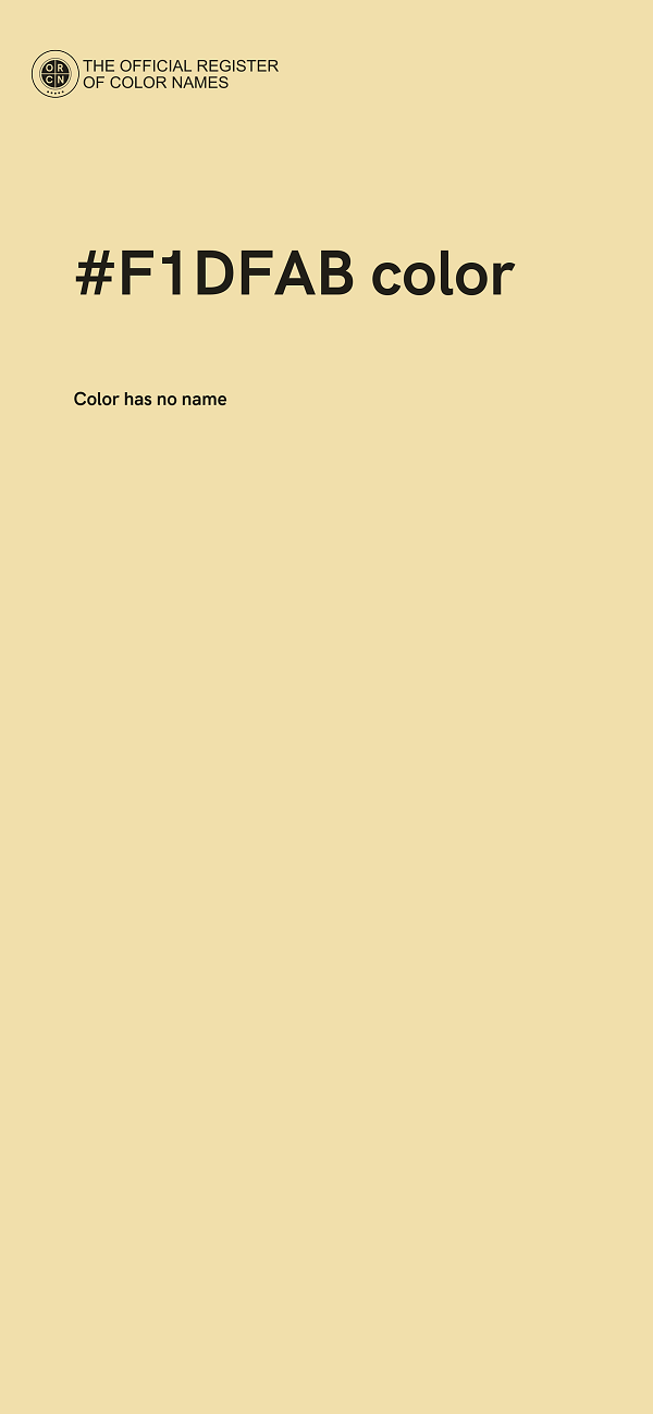 #F1DFAB color image