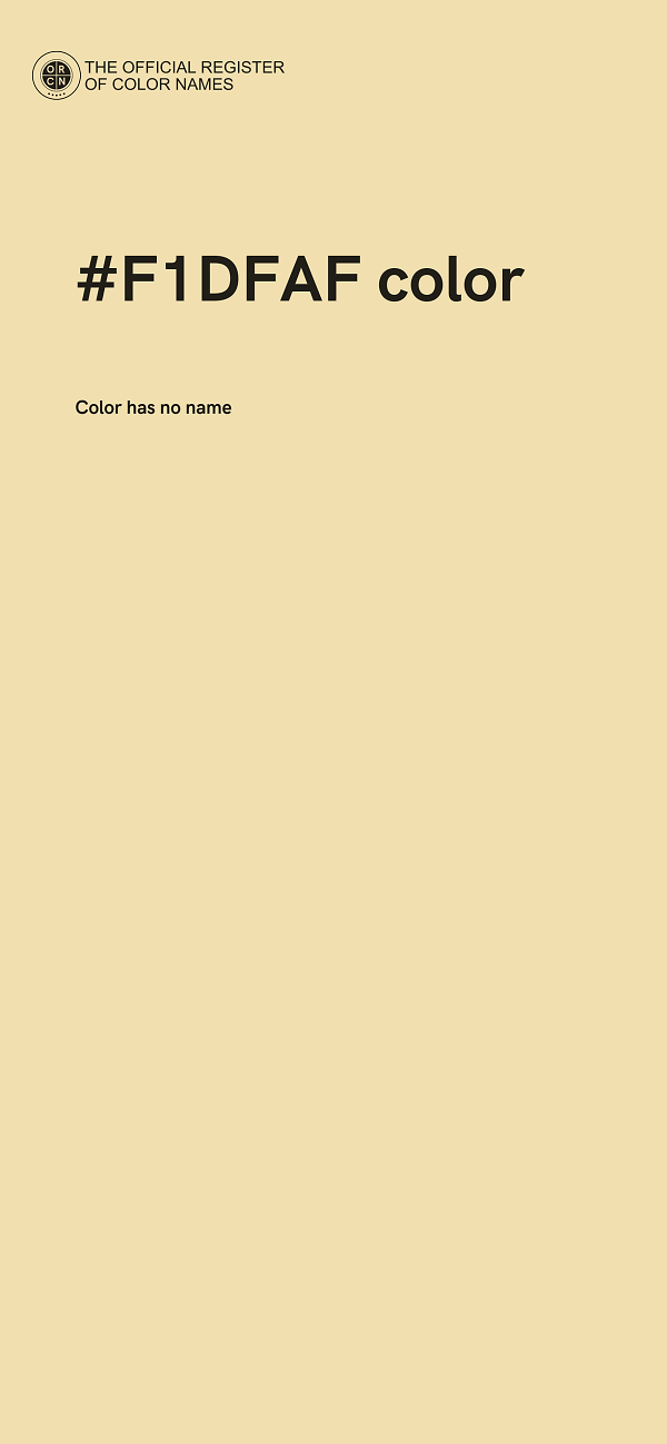 #F1DFAF color image