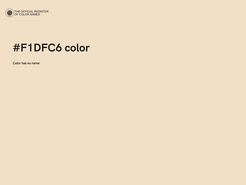 #F1DFC6 color image