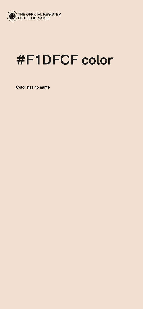#F1DFCF color image