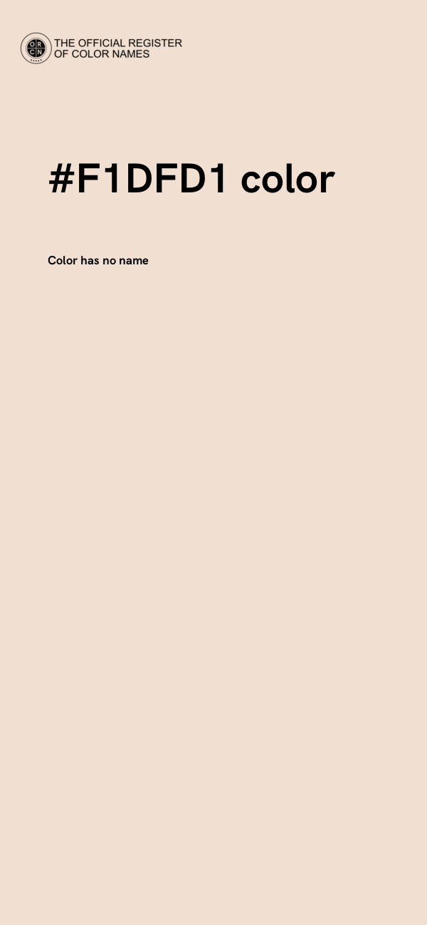 #F1DFD1 color image