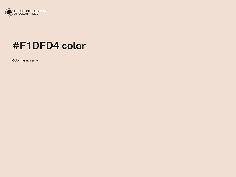 #F1DFD4 color image