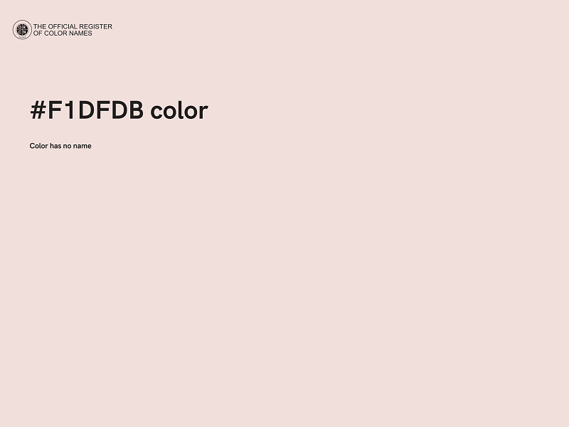 #F1DFDB color image