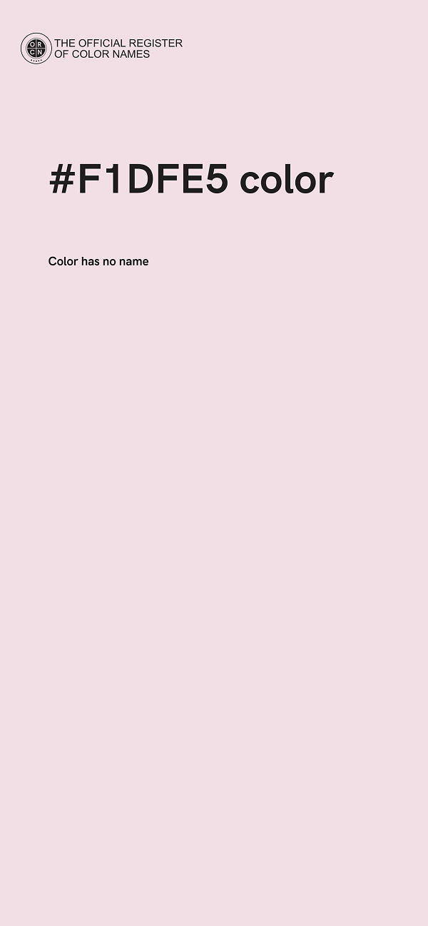 #F1DFE5 color image