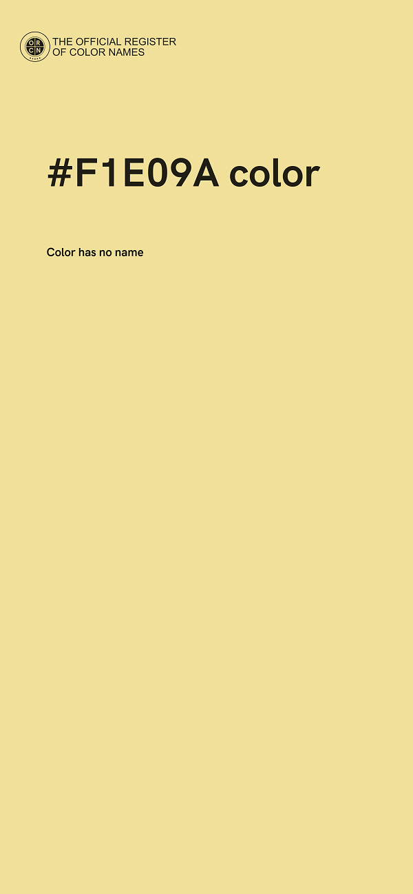 #F1E09A color image