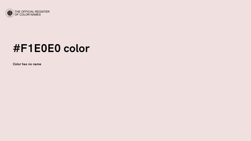 #F1E0E0 color image