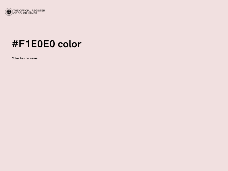 #F1E0E0 color image