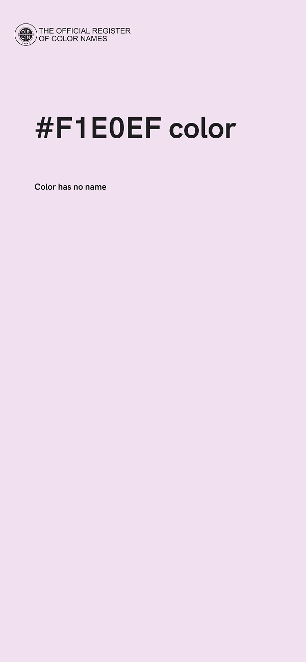 #F1E0EF color image