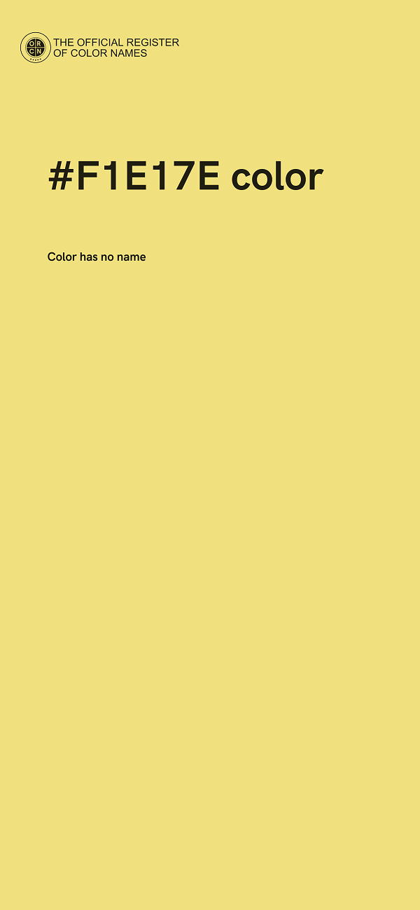 #F1E17E color image