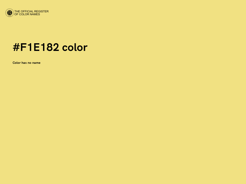 #F1E182 color image
